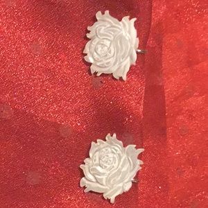 Carved Mother of Pearl earrings